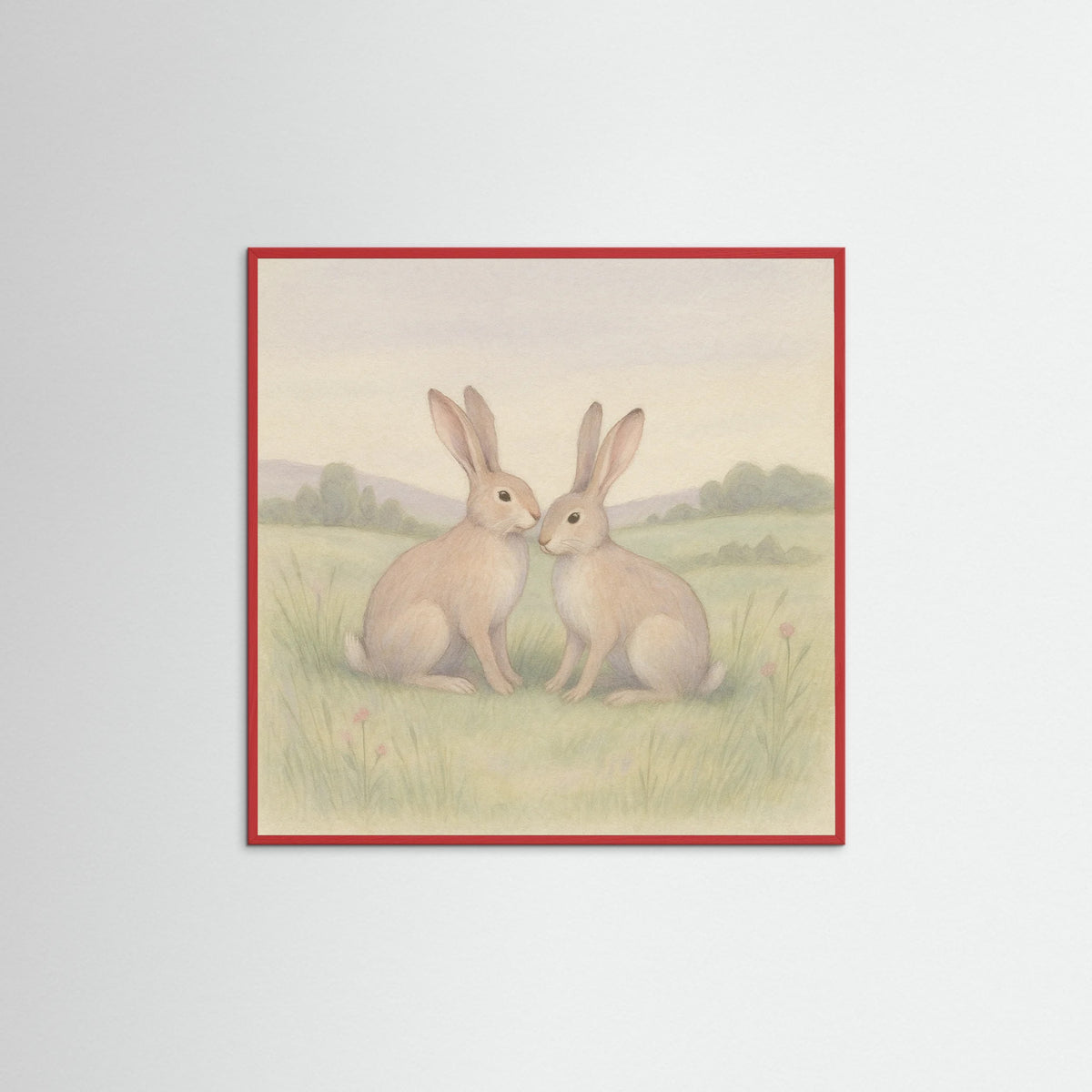 Red Wood Square Gentle Meadow
