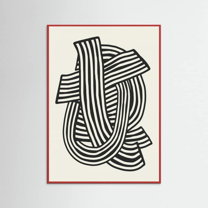 Poster Striped Abstract In Black – poster e stampa artistica