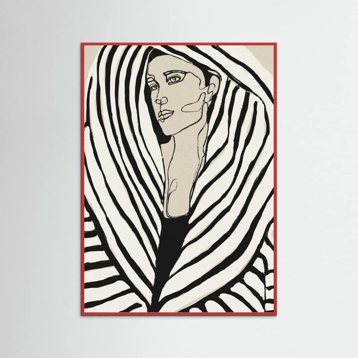 Striped Coat Poster – plakat og kunsttryk