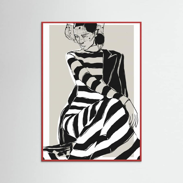 Póster Striped Dress – póster e impresión artística