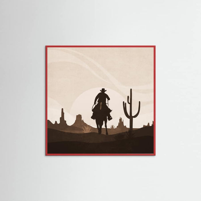Red Wood Sunset Poster
