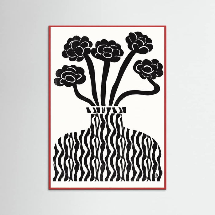 Vase and Flowers 03 Poster – plakat og kunsttryk