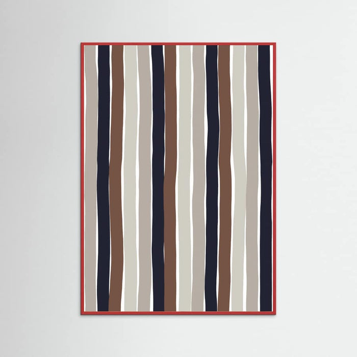 Wavy Earth Stripes Poster – poster and art print