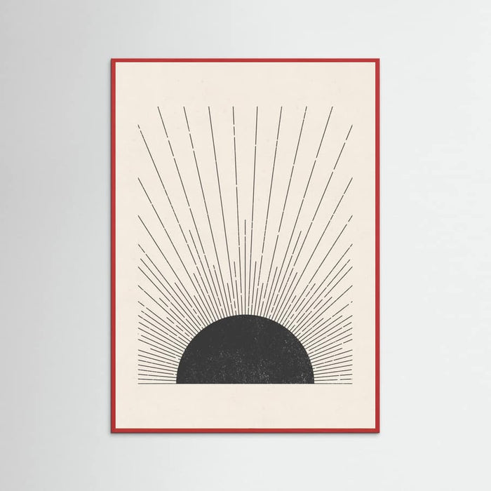 Poster Woodblock The sun Illustration – poster e stampa artistica