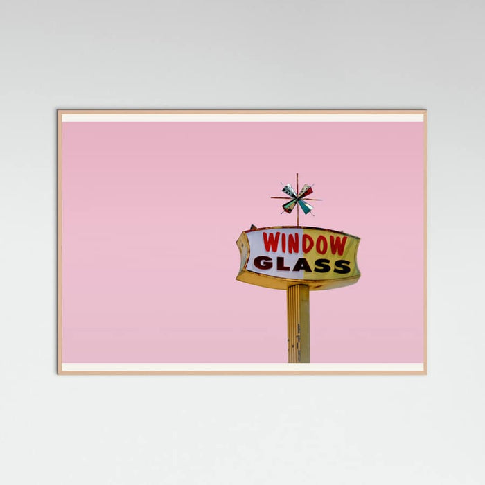 Poster Atomic Pink Starburst Vintage Sign – poster e stampa artistica