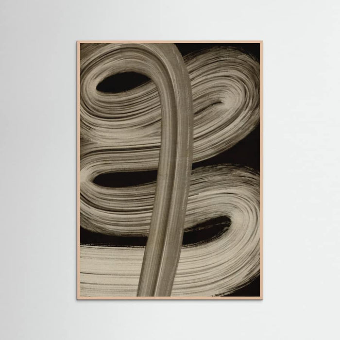 Beige strokes no 4 Poster – Poster und Kunstdruck