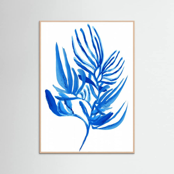Blue Aquatic Plant Poster 6 – poster and art print