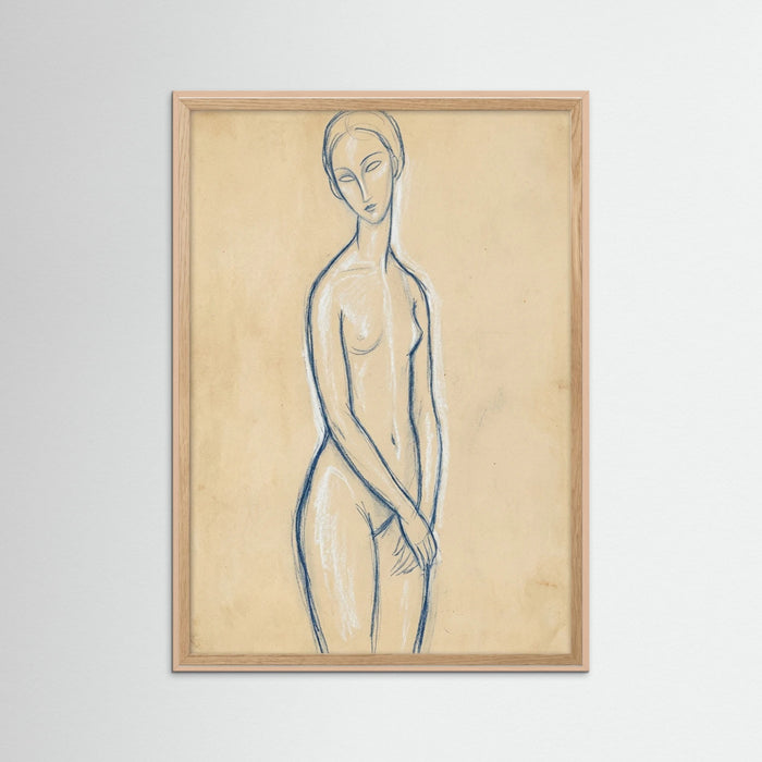 Blue Reclining Figure – Poster und Kunstdruck