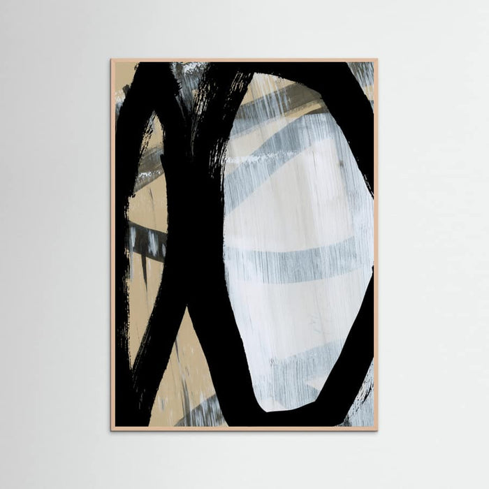 Bold Black On White No1 Poster – plakat og kunsttryk