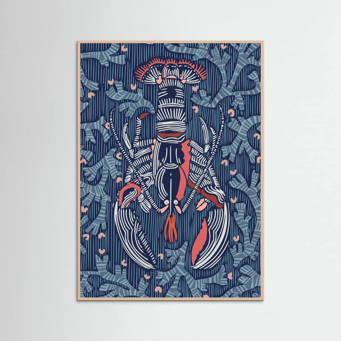 Crustacean Core navy Poster – poster and art print