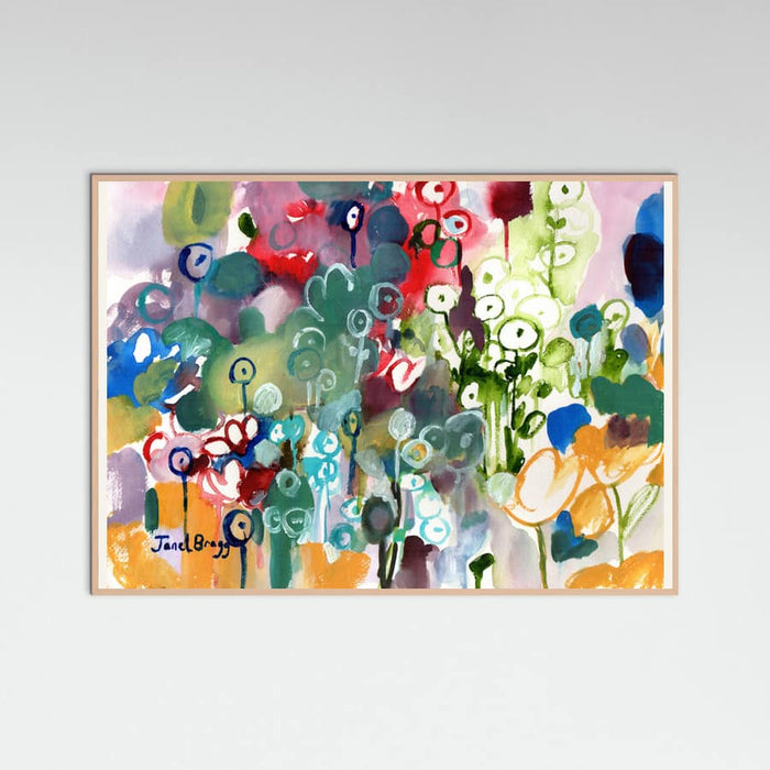 Rose Wood Flower Garden Poster