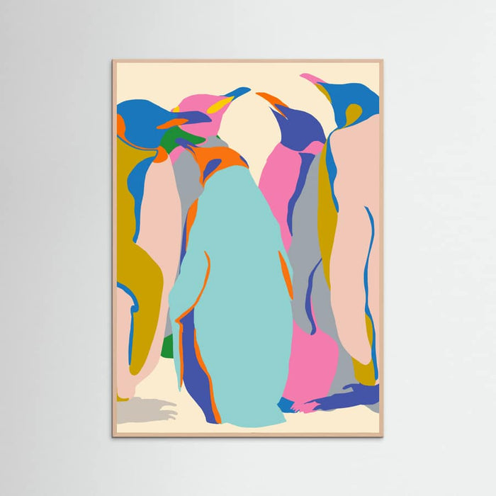 Rose Wood In It Together Penguins Poster