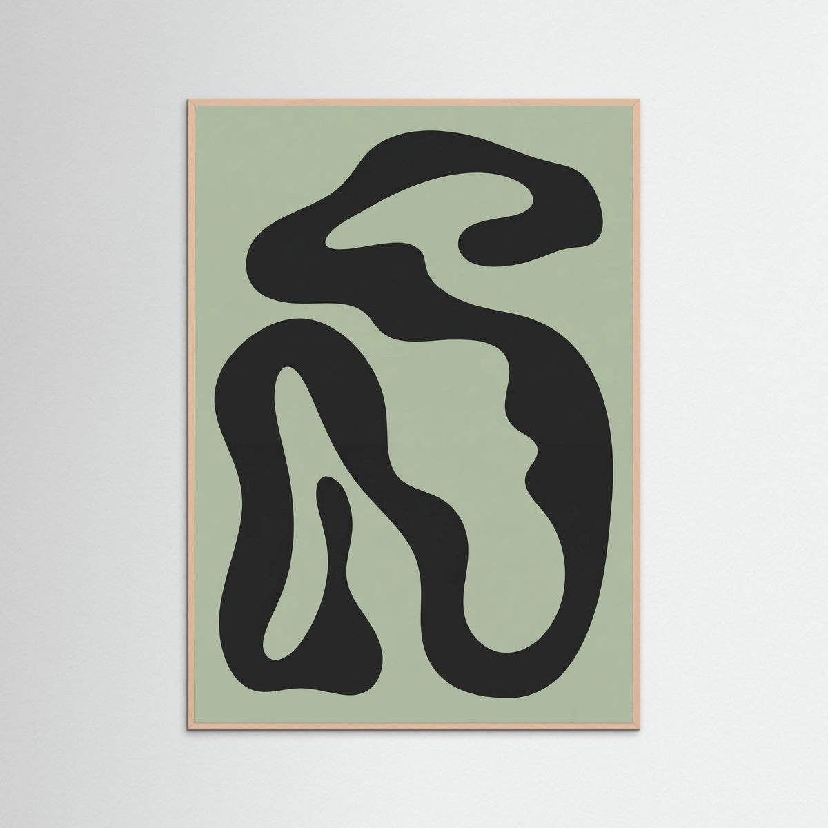 Rose Wood Organic Shapes Abstraction