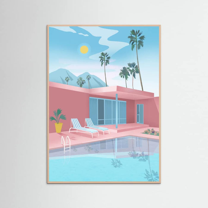 Rose Wood PALM SPRINGS Poster