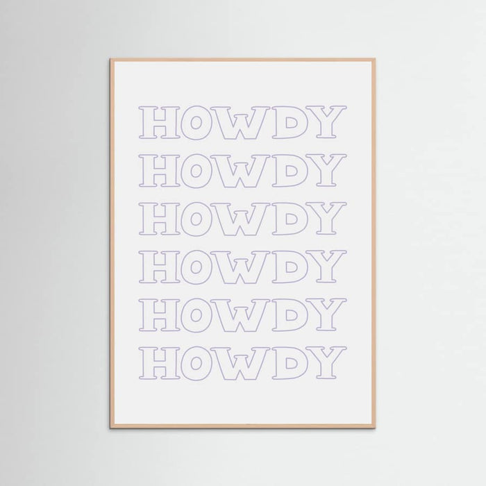 Plakat Purple Howdy – plakat i druk artystyczny