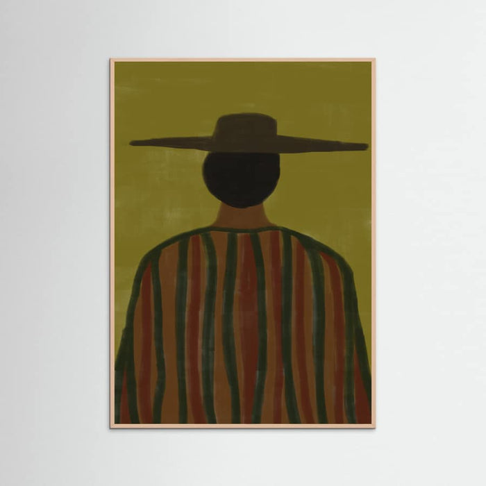 Southwester Man with Hat Poster – plakat og kunsttryk