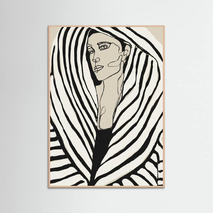 Striped Coat Poster – plakat og kunsttryk