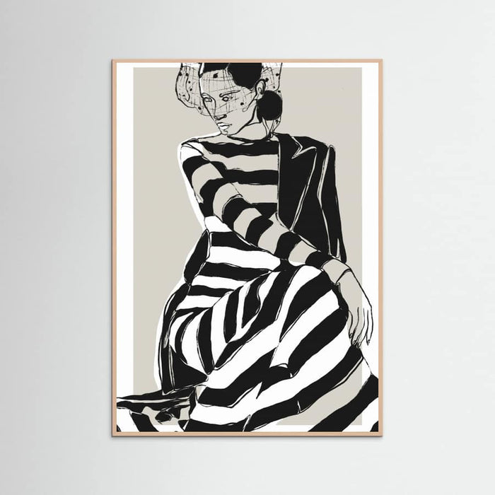 Póster Striped Dress – póster e impresión artística