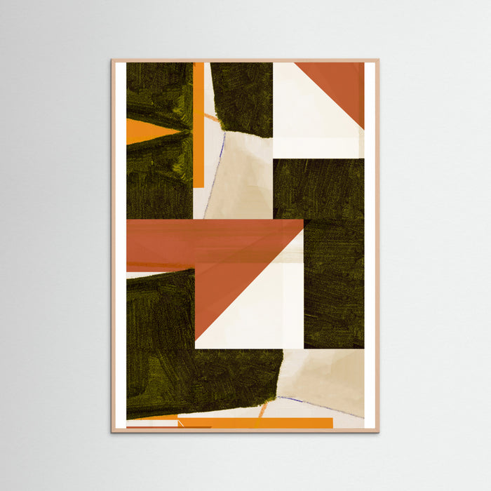 Rose Wood Terra Firma Geometry Poster