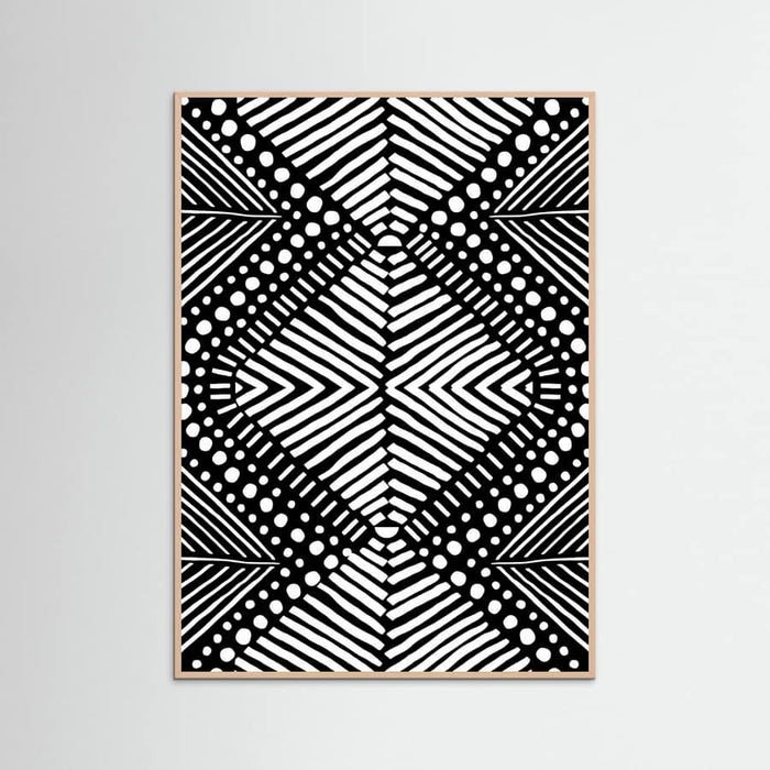 Rose Wood Tribal Poster