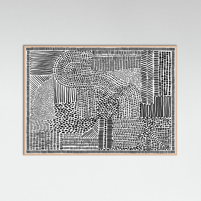 Rose Wood Tribal Tapestry Poster