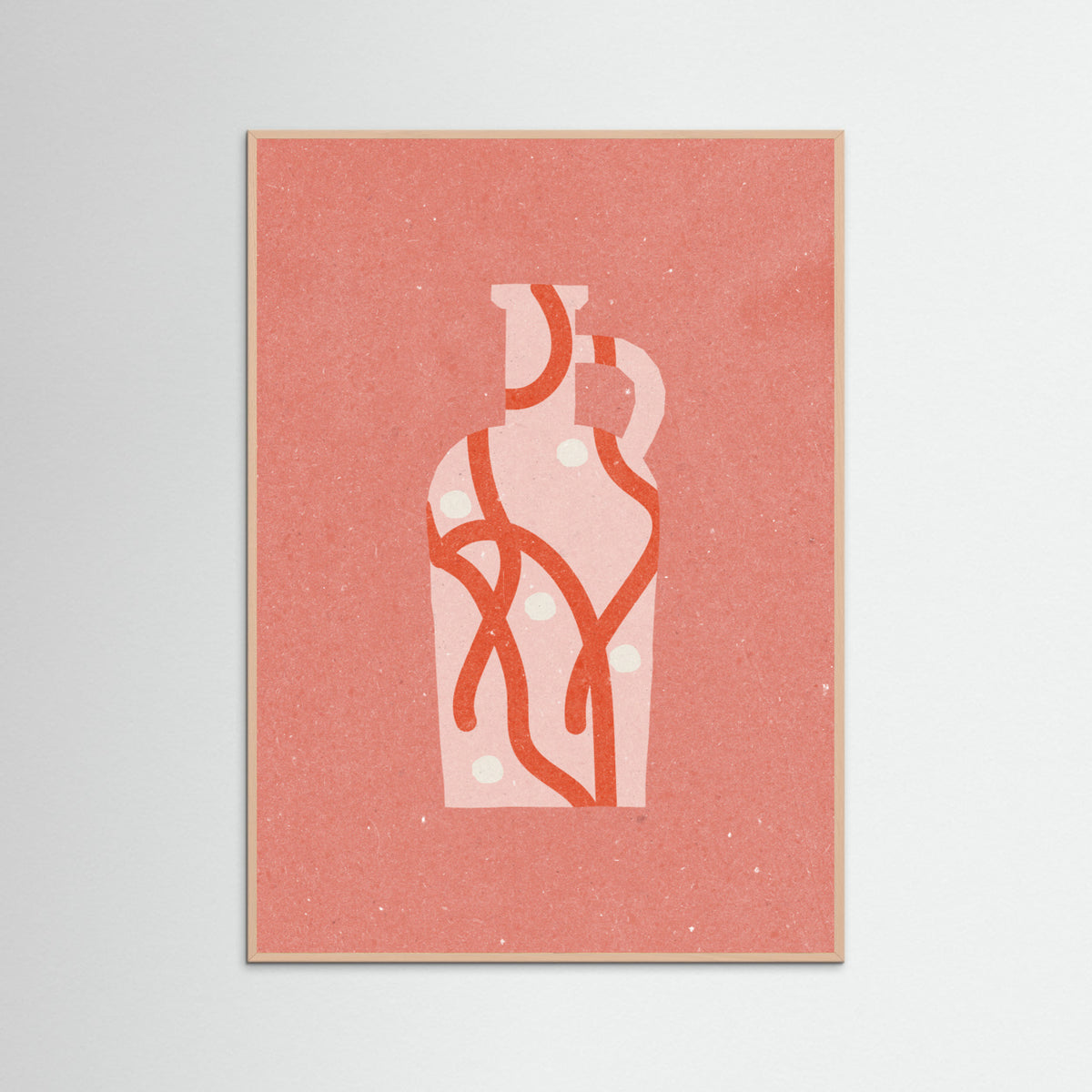 Rose Wood Vase 4 Poster