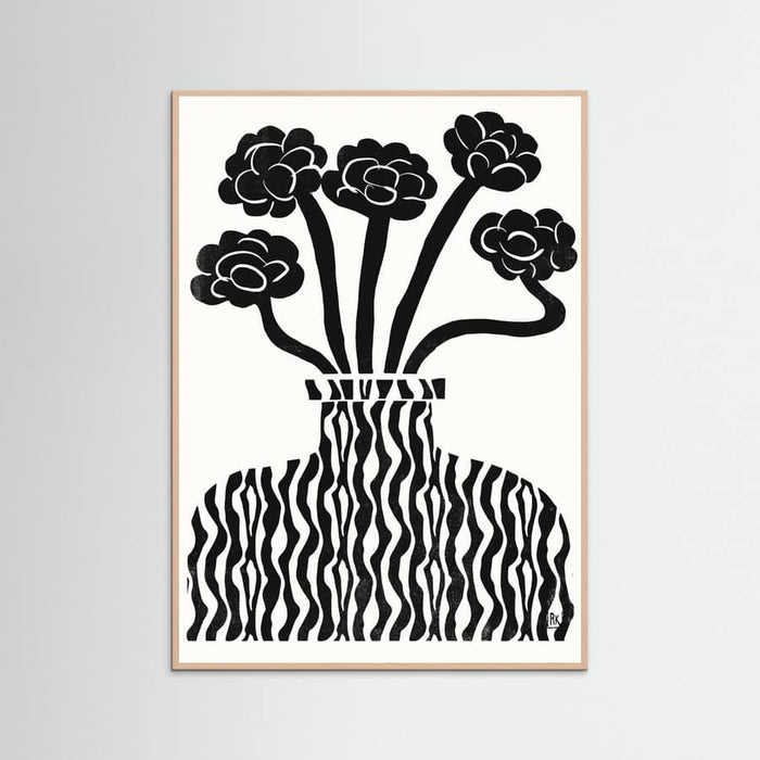 Vase and Flowers 03 Poster – plakat og kunsttryk