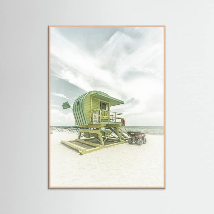 Vintage Florida Flair at Miami Beach Poster – poster and art print