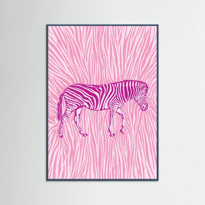 Póster African Zebra striking camouflage – póster e impresión artística
