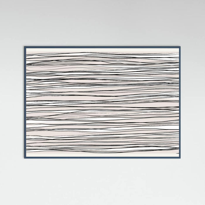 Black on Beige Lines Poster – poster and art print