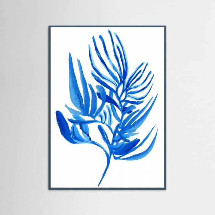 Blue Aquatic Plant Poster 6 – poster and art print