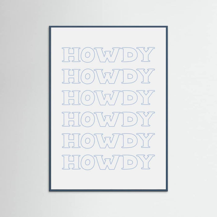 Plakat Blue Howdy – plakat i druk artystyczny