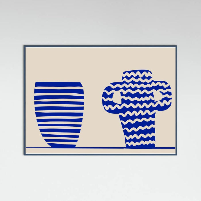 Blue Vases Poster – poster and art print