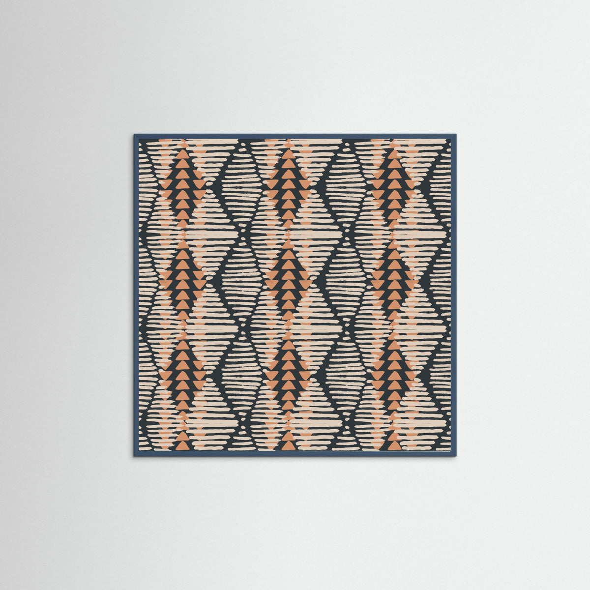 Teal Wood Boho Lines Poster