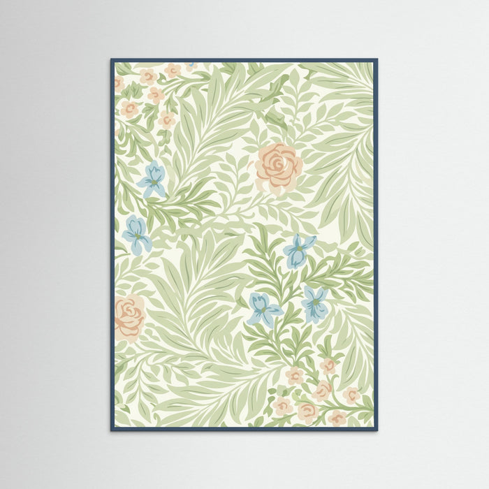 Teal Wood Botanical Whispers