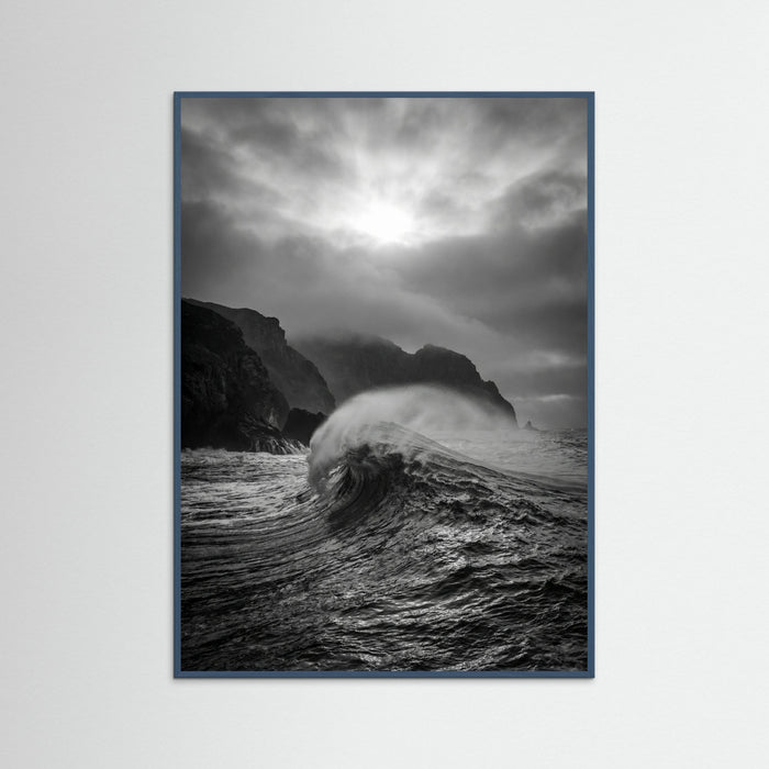 Teal Wood Coastal Horizon