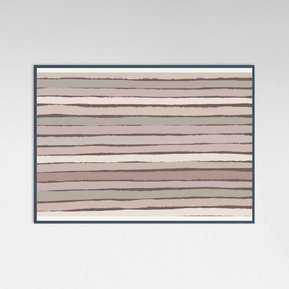 Teal Wood Earthy Stripes Poster