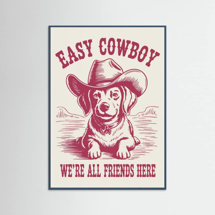 Easy Cowboy Poster – poster och konsttryck