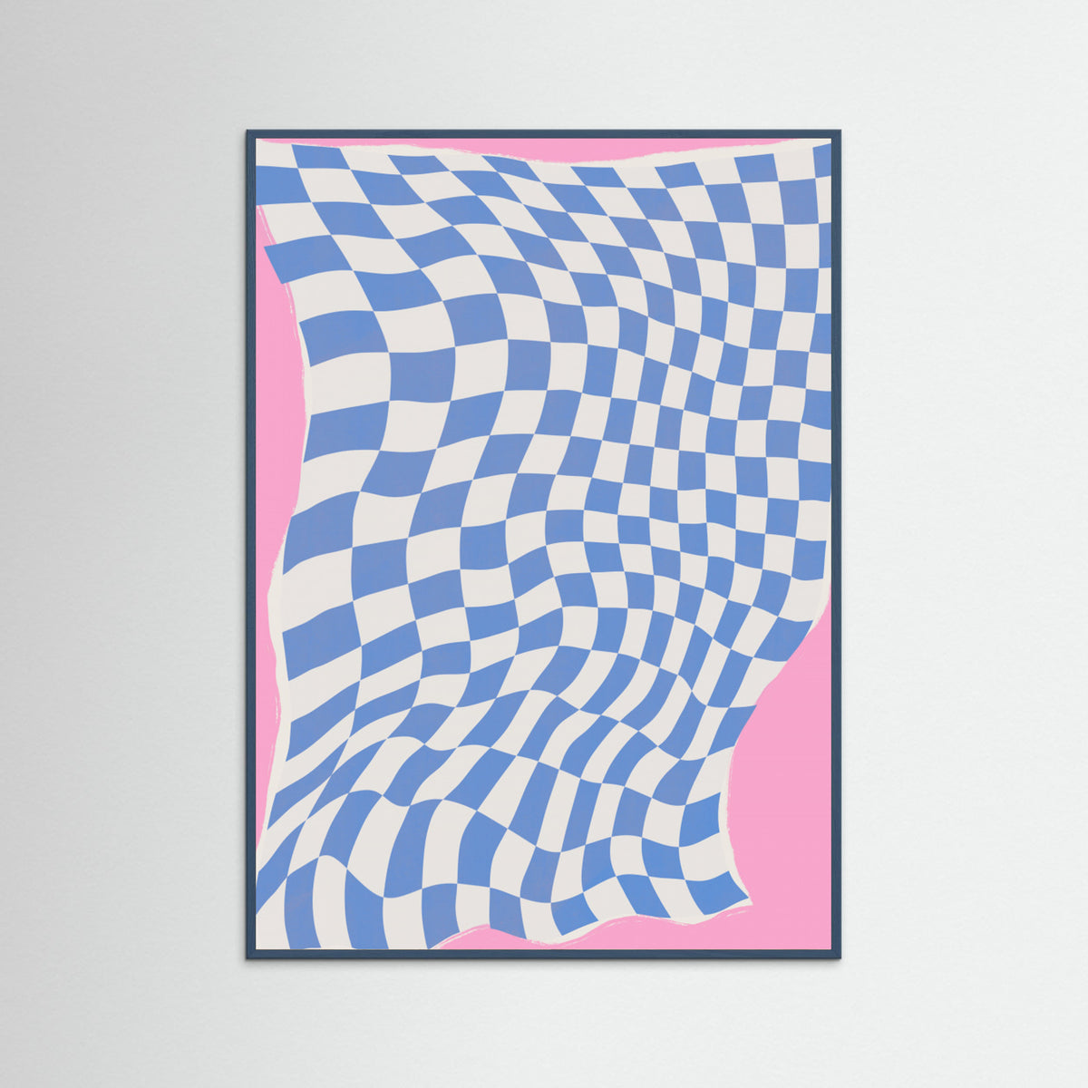 Teal Wood Fabric and Wind Poster