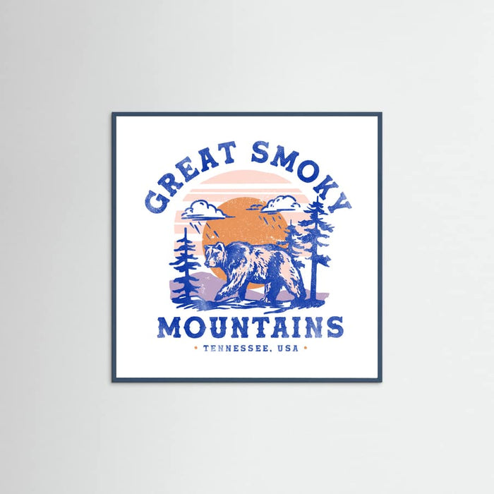 Teal Wood Great Smoky Mountains National Park Tennessee Poster