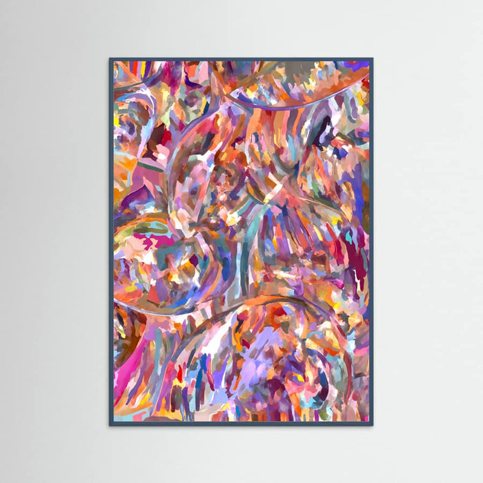 Teal Wood Mood No. 9: Color theory In Motion Poster