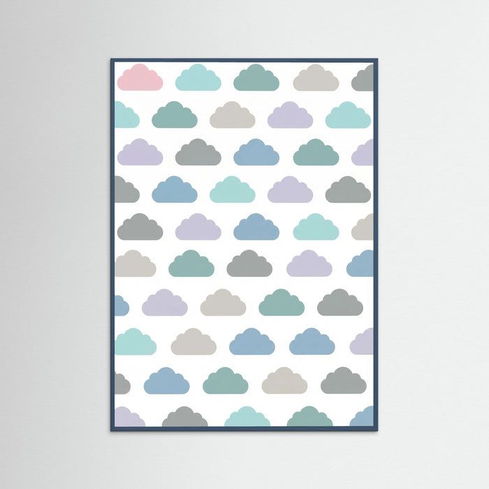 Teal Wood Pastel Rainfall