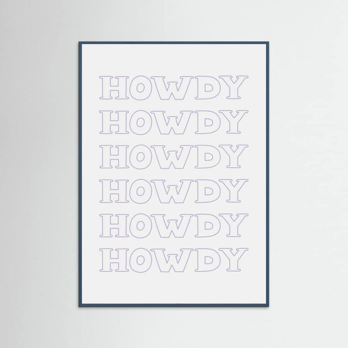 Plakat Purple Howdy – plakat i druk artystyczny