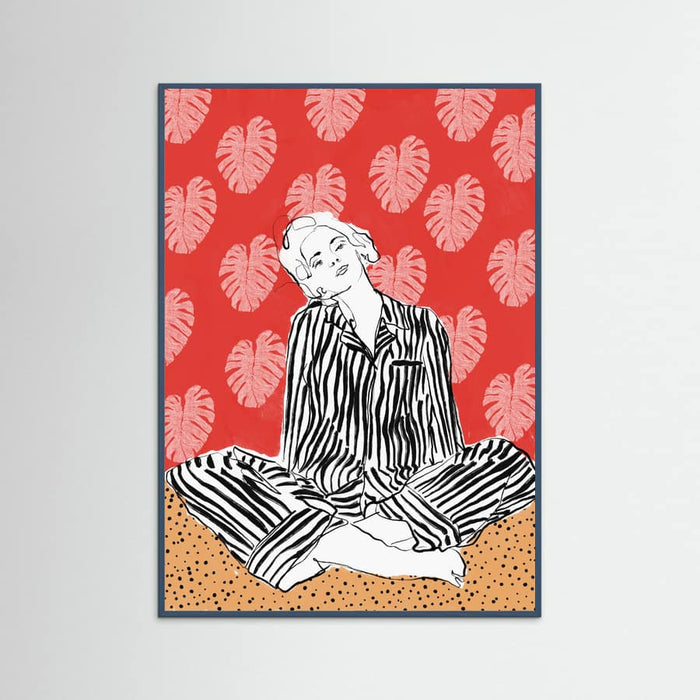 Poster Serenity In Stripes By Catsanddotz 20 X 27 Inches – poster e stampa artistica