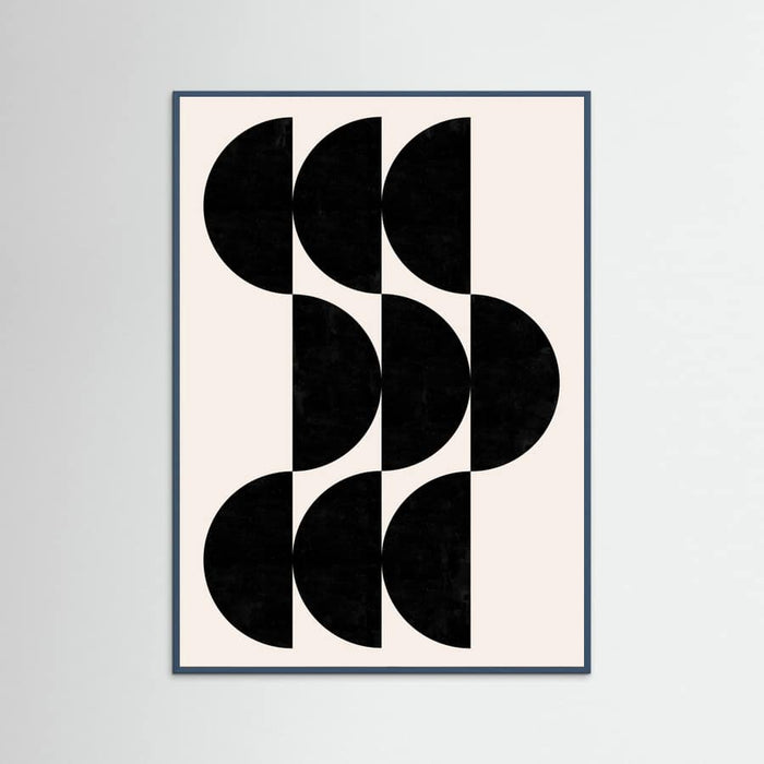 Teal Wood Shape By Cats and Dotz 30 X 42 Inches Textured Black Poster