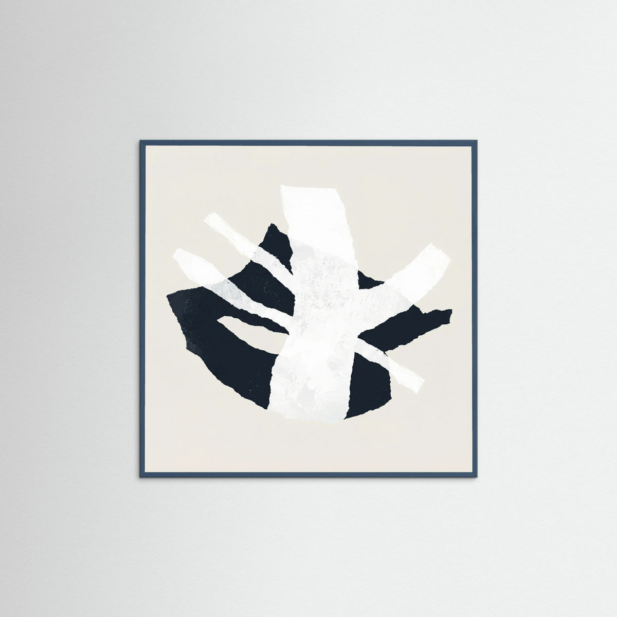 Teal Wood Square Fragmented Balance