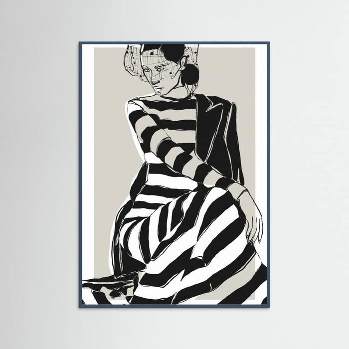 Póster Striped Dress – póster e impresión artística