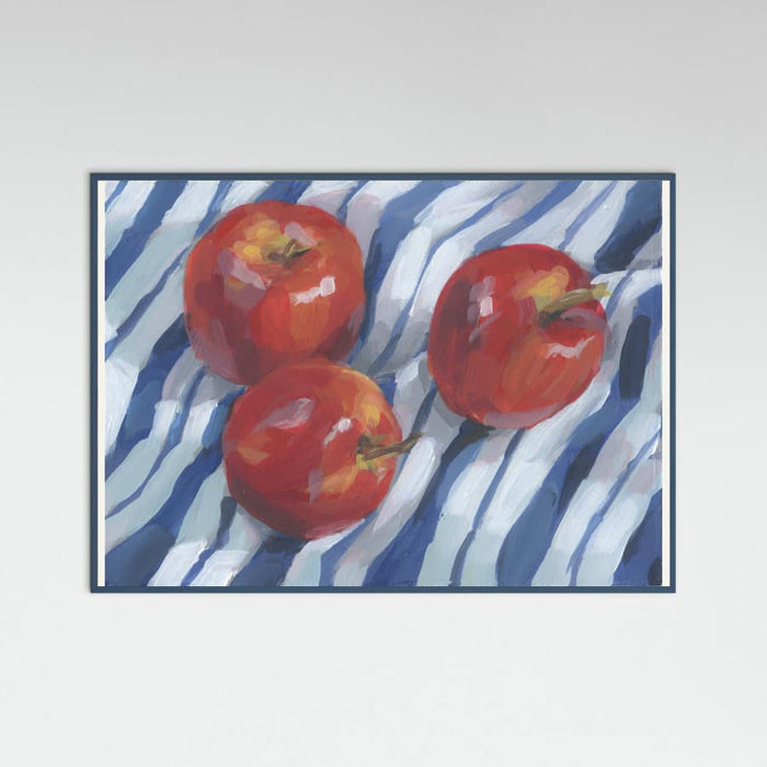 Three Red Apples Poster – Poster und Kunstdruck