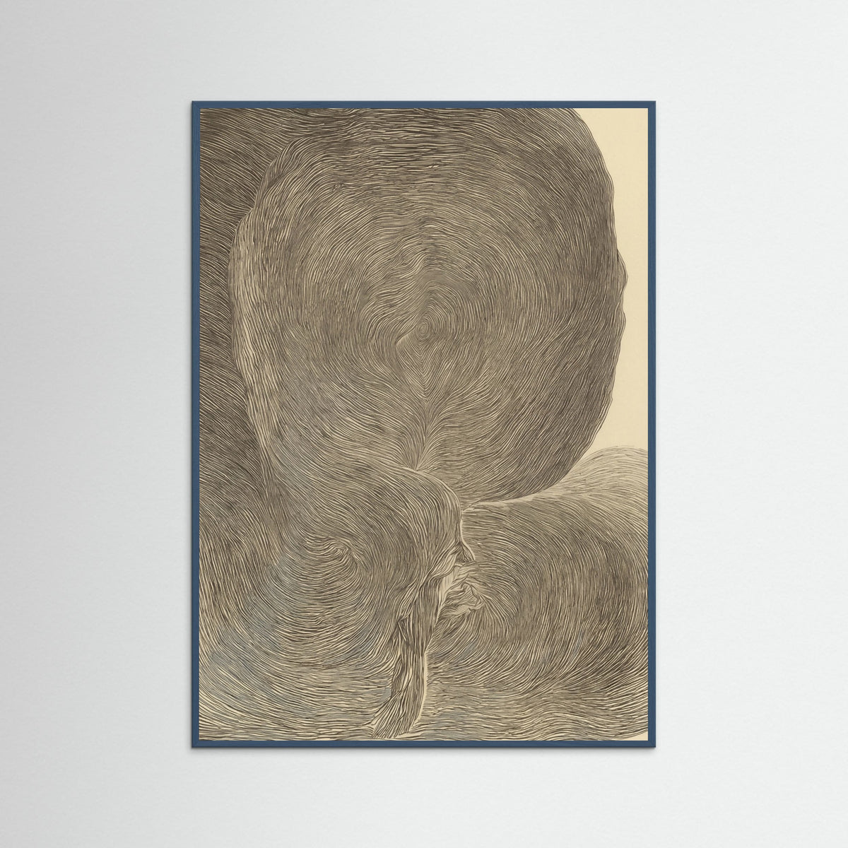 Teal Wood Whispering Contours