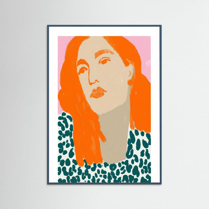 Teal Wood Wild Heart Woman